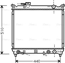 Ava Quality Cooling SZ 2072 - Радіатор, охолодження двигуна autocars.com.ua