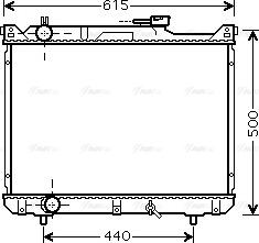 Ava Quality Cooling SZ 2078 - Радіатор, охолодження двигуна autocars.com.ua