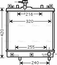 Ava Quality Cooling SZ 2082 - Радиатор, охлаждение двигателя autodnr.net