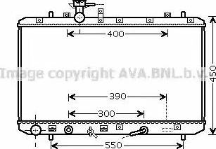 Ava Quality Cooling SZ 2085 - Радіатор, охолодження двигуна autocars.com.ua