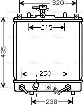 Ava Quality Cooling SZ 2095 - Радіатор, охолодження двигуна autocars.com.ua