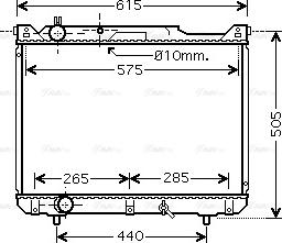 Ava Quality Cooling SZ 2099 - Радіатор, охолодження двигуна autocars.com.ua