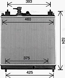 Ava Quality Cooling SZ2163 - Радіатор, охолодження двигуна autocars.com.ua