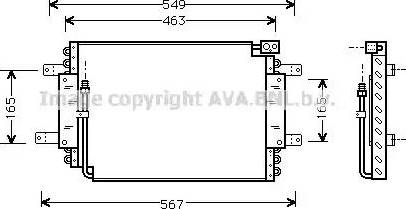 Ava Quality Cooling SZ 5027 - Конденсатор кондиционера avtokuzovplus.com.ua