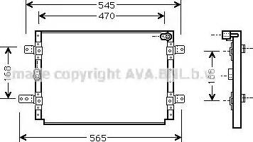 Ava Quality Cooling SZ 5056 - Конденсатор кондиционера avtokuzovplus.com.ua