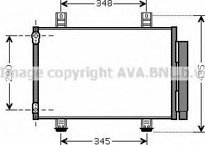 Ava Quality Cooling SZ 5087 - Конденсатор, кондиціонер autocars.com.ua