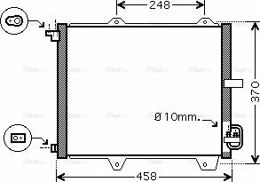 AVA SZ 5088 - Конденсатор, кондиціонер autocars.com.ua
