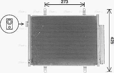 AVA SZ5155D - Конденсатор, кондиціонер autocars.com.ua