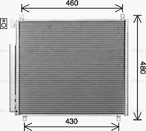 Ava Quality Cooling SZ5158D - Конденсатор, кондиціонер autocars.com.ua