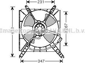 Ava Quality Cooling SZ 7503 - Вентилятор, охлаждение двигателя avtokuzovplus.com.ua