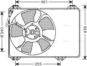Ava Quality Cooling SZ 7506 - Вентилятор, охолодження двигуна autocars.com.ua