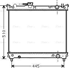 Ava Quality Cooling SZA2024 - Радіатор, охолодження двигуна autocars.com.ua