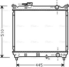 Ava Quality Cooling SZA2033 - Радіатор, охолодження двигуна autocars.com.ua