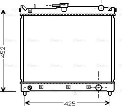 Ava Quality Cooling SZA2055 - Радіатор, охолодження двигуна autocars.com.ua