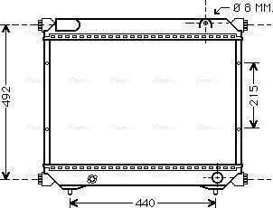 Ava Quality Cooling SZA2065 - Радіатор, охолодження двигуна autocars.com.ua