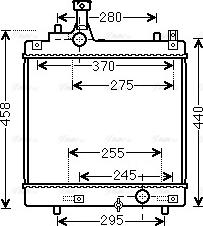 Ava Quality Cooling SZA2113 - Радіатор, охолодження двигуна autocars.com.ua