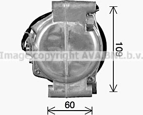 Ava Quality Cooling SZK164 - Компресор, кондиціонер autocars.com.ua