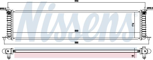 AVA TE2004 - Радіатор, охолодження двигуна autocars.com.ua