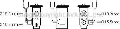 Ava Quality Cooling TO1649 - Расширительный клапан, кондиционер avtokuzovplus.com.ua