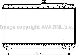 Ava Quality Cooling TO 2041 - Радіатор, охолодження двигуна autocars.com.ua