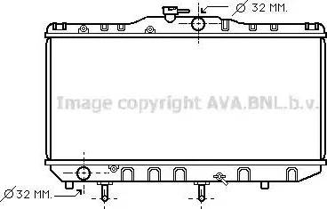 AVA TO2052 - Радіатор, охолодження двигуна autocars.com.ua