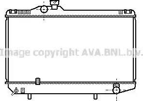 Ava Quality Cooling TO 2093 - Радіатор, охолодження двигуна autocars.com.ua