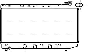 Ava Quality Cooling TO 2124 - Радіатор, охолодження двигуна autocars.com.ua