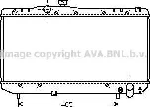 Ava Quality Cooling TO 2144 - Радіатор, охолодження двигуна autocars.com.ua