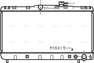 Ava Quality Cooling TO 2145 - Радіатор, охолодження двигуна autocars.com.ua