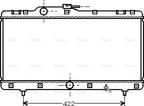 Ava Quality Cooling TO 2149 - Радіатор, охолодження двигуна autocars.com.ua