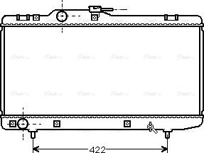 Ava Quality Cooling TO 2150 - Радіатор, охолодження двигуна autocars.com.ua