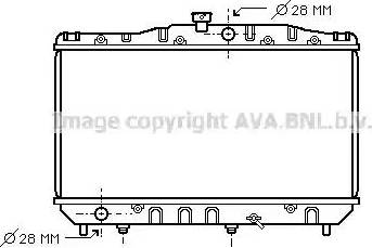 Ava Quality Cooling TO2158 - Радіатор, охолодження двигуна autocars.com.ua