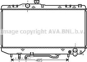 Ava Quality Cooling TO 2162 - Радіатор, охолодження двигуна autocars.com.ua