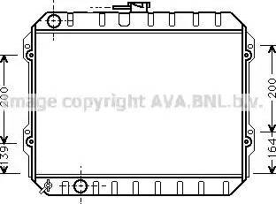 Ava Quality Cooling TO 2170 - Радіатор, охолодження двигуна autocars.com.ua