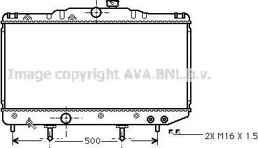 Ava Quality Cooling TO 2179 - Радіатор, охолодження двигуна autocars.com.ua