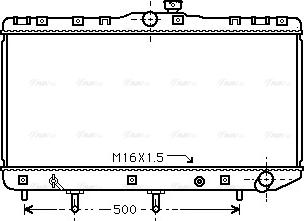 Ava Quality Cooling TO 2180 - Радіатор, охолодження двигуна autocars.com.ua