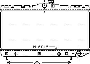 Ava Quality Cooling TO 2181 - Радіатор, охолодження двигуна autocars.com.ua