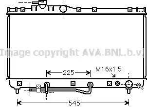 Ava Quality Cooling TO 2184 - Радіатор, охолодження двигуна autocars.com.ua