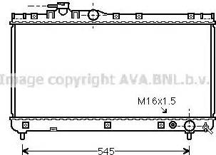 Ava Quality Cooling TO 2200 - Радіатор, охолодження двигуна autocars.com.ua