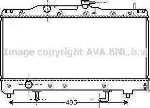 Ava Quality Cooling TO 2204 - Радіатор, охолодження двигуна autocars.com.ua