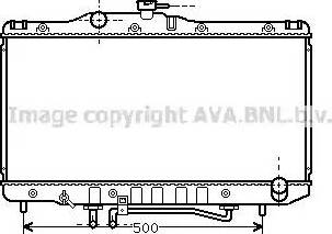 Ava Quality Cooling TO 2206 - Радіатор, охолодження двигуна autocars.com.ua