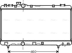 Ava Quality Cooling TO 2230 - Радіатор, охолодження двигуна autocars.com.ua