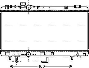 Ava Quality Cooling TO 2231 - Радіатор, охолодження двигуна autocars.com.ua