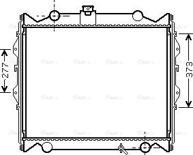 Ava Quality Cooling TO 2248 - Радиатор, охлаждение двигателя avtokuzovplus.com.ua