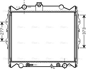 Ava Quality Cooling TO 2249 - Радіатор, охолодження двигуна autocars.com.ua