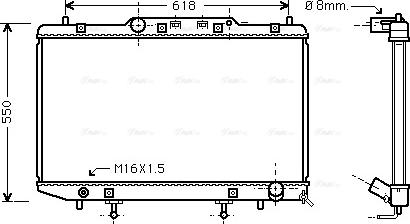 Ava Quality Cooling TO 2255 - Радіатор, охолодження двигуна autocars.com.ua