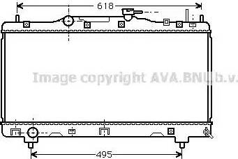 Ava Quality Cooling TO 2256 - Радіатор, охолодження двигуна autocars.com.ua