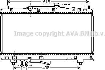 Ava Quality Cooling TO 2260 - Радіатор, охолодження двигуна autocars.com.ua