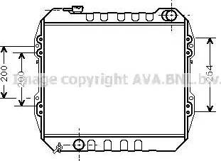 Ava Quality Cooling TO 2268 - Радіатор, охолодження двигуна autocars.com.ua