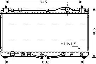 Ava Quality Cooling TO 2303 - Радіатор, охолодження двигуна autocars.com.ua